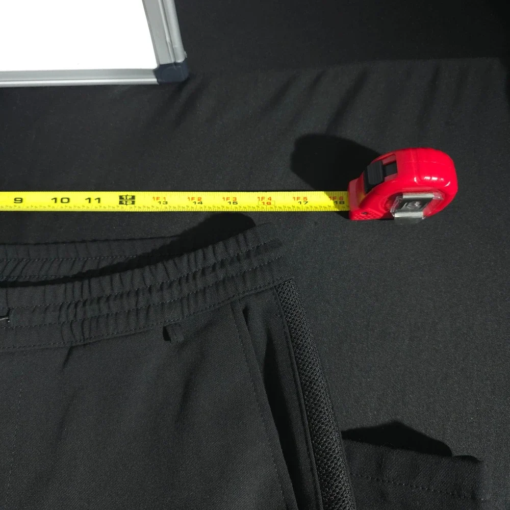 Zara Jogger Pants Mens L Black Solid Drawstring Lounge Activewear Casual Solid